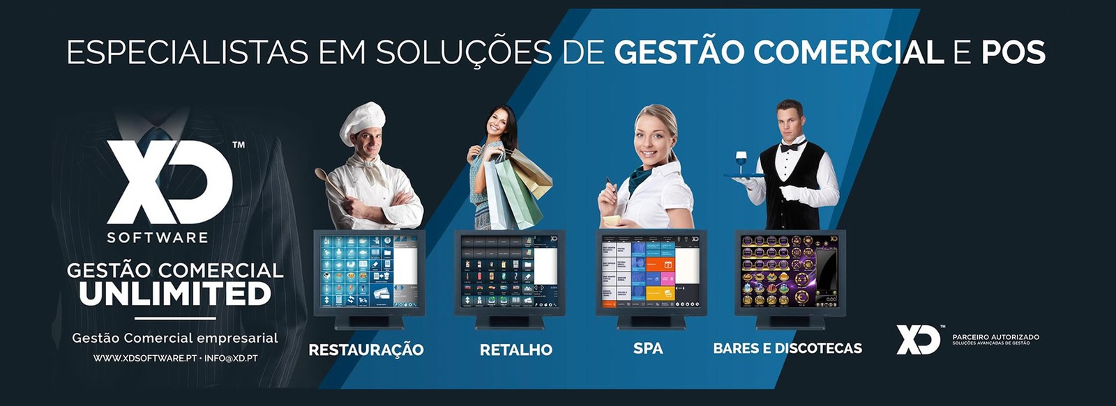 Banner XD Software — especialistas em soluções de gestão comercial e POS para restauração, retalho, spa e bares, parceiro autorizado