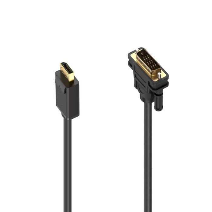 Cabo Displayport 1M (m) para DVI-D (24+1) Gold-Plated | ByteNova