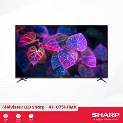 TV Sharp LED 75’/167cm 4K Ultrahd Android | ByteNova