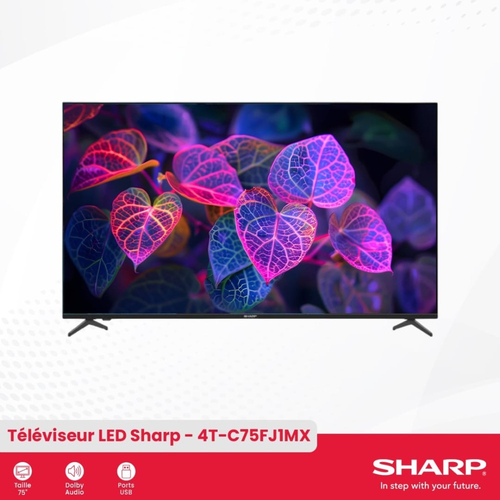 TV Sharp LED 75’/167cm 4K Ultrahd Android | ByteNova