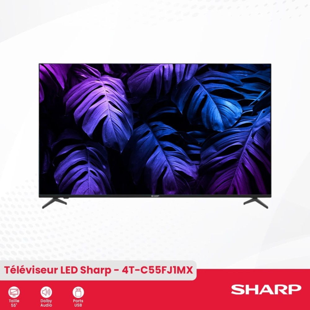 TV Sharp LED 55’/140cm 4K Ultrahd Android | ByteNova