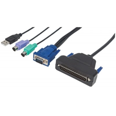 Cabo VGA 1-Port 1.8M Intel P/ Kvm c/ USB e VGA | ByteNova