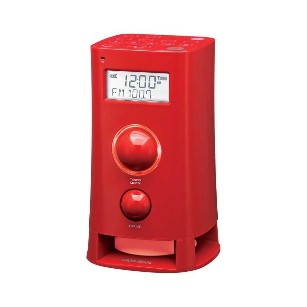 Rádio Despertador Digital Vermelho FM/AM Tela LCD 2.5′ | ByteNova