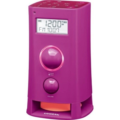 Rádio Despertador Digital Rosa FM/AM Tela LCD 2.5′ SANGEAN | ByteNova