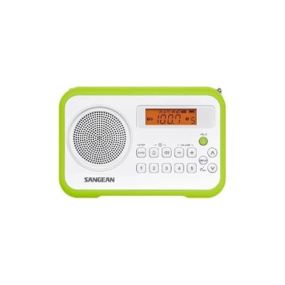 Rádio (Branco/Verde – Digital – 10 – Bateria) SANGEAN | ByteNova