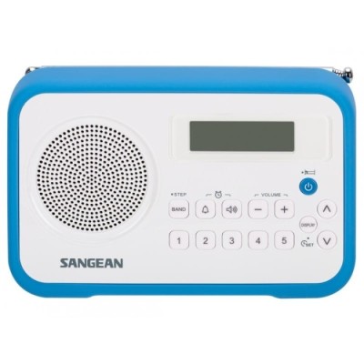 Rádio (Branco/Azul – Digital – 10 – Bateria) SANGEAN | ByteNova