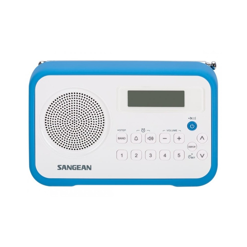Rádio (Branco/Azul – Digital – 10 – Bateria) SANGEAN | ByteNova