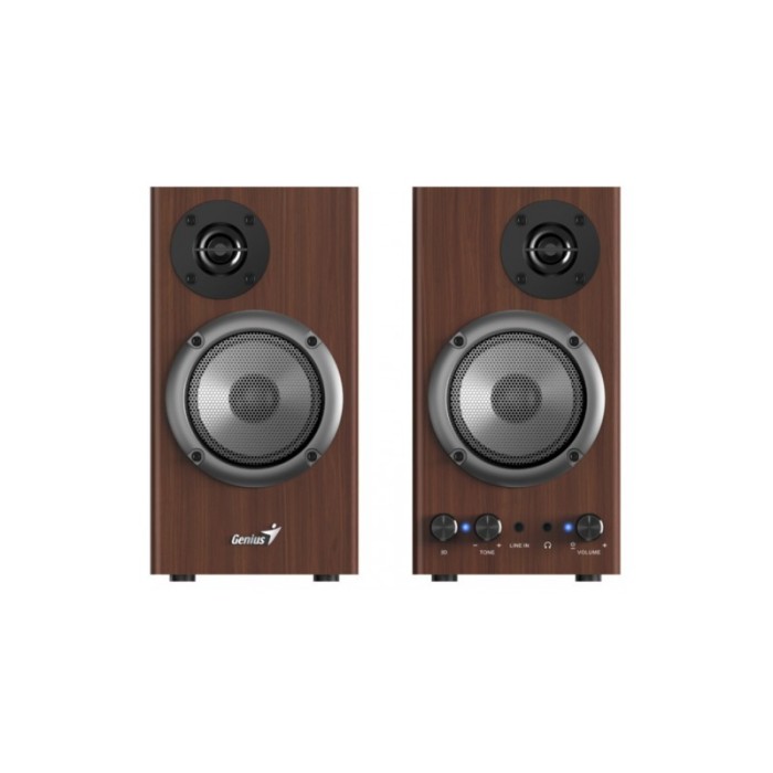 Colunas Genius Sp-HF500B 16W Two-Way Madeira | ByteNova
