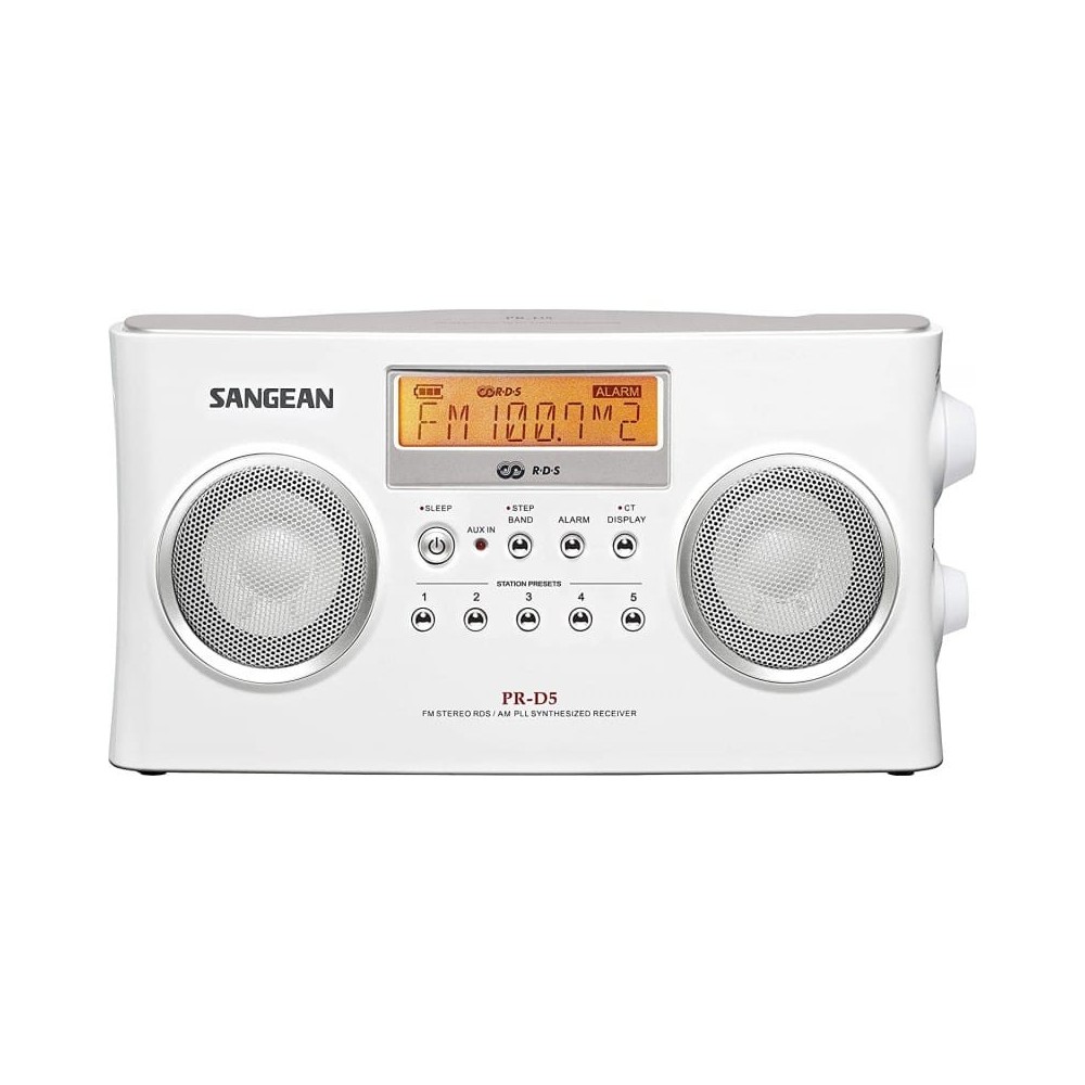 Rádio (Branco – Digital – AM/FM RDS – Bateria) SANGEAN | ByteNova