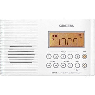 Rádio (Branca – FM/AM – Prova De Água) SANGEAN | ByteNova