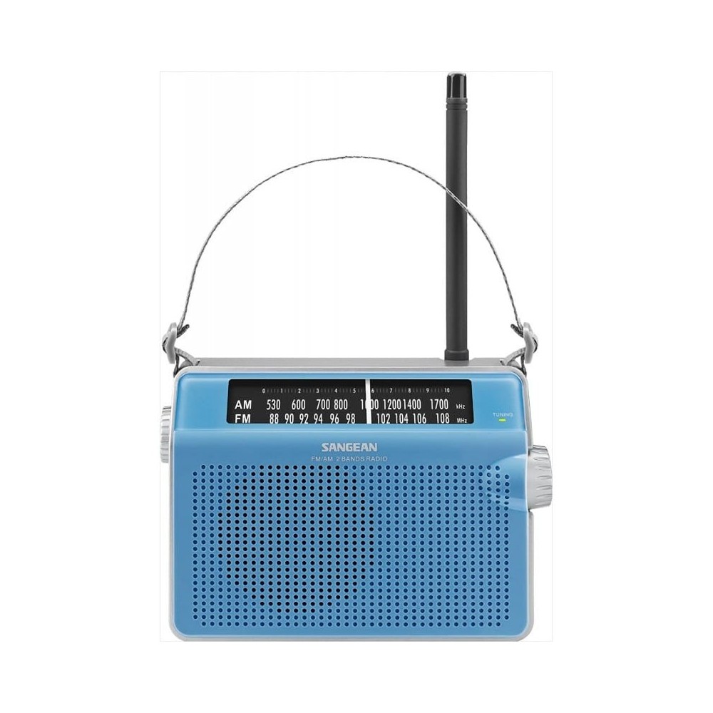Rádio (Azul – Analógico – FM/AM – Bateria) SANGEAN | ByteNova