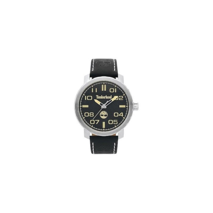 Relógio Timberland Wellesley Para Homem Em Preto/Couro | ByteNova
