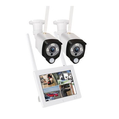 Kit Vigilancia Wireless 4CH 7″ LCD Touch 2*C2019AN3M Cam | ByteNova