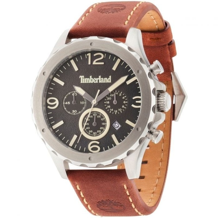 Relógio Timberland Warner Para Homem Em Preto/Couro | ByteNova