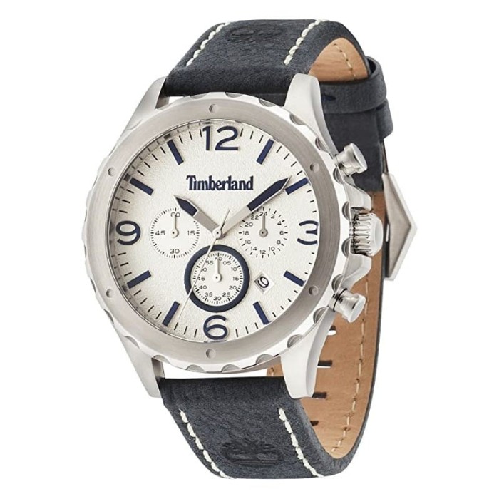 Relógio Timberland Warner Para Homem Em Bege/Couro | ByteNova