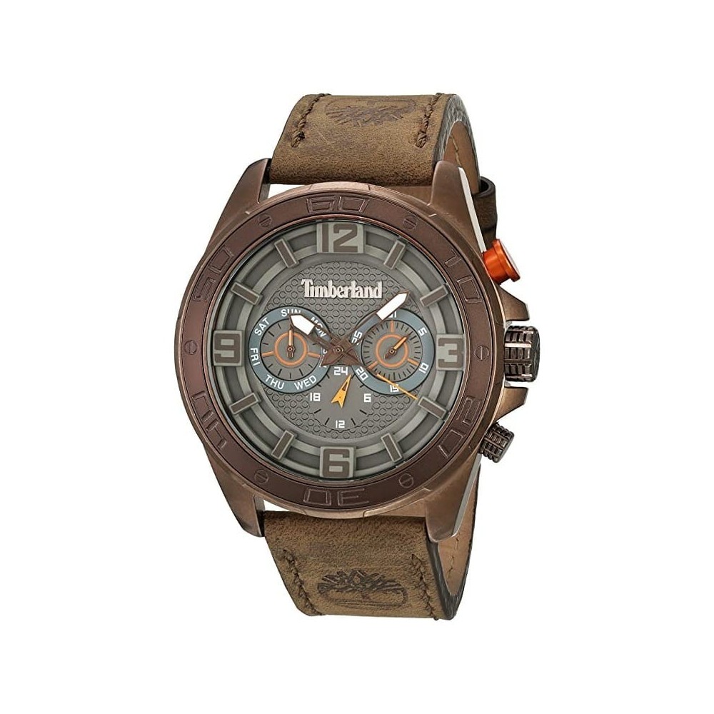 Relógio Timberland Upton Para Homem Em Castanho/Couro | ByteNova