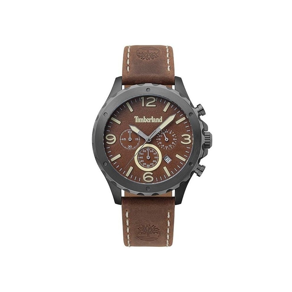 Relógio Timberland Warner Para Homem Em Castanho/Couro | ByteNova