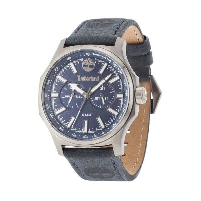 Relógio Timberland Shermand Para Homem Em Azul/Couro | ByteNova