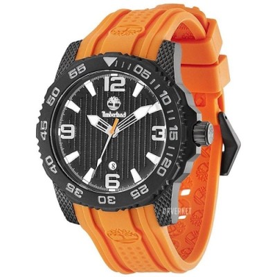 Relógio Timberland Sandown Unisexo Em Preto/Laranja | ByteNova
