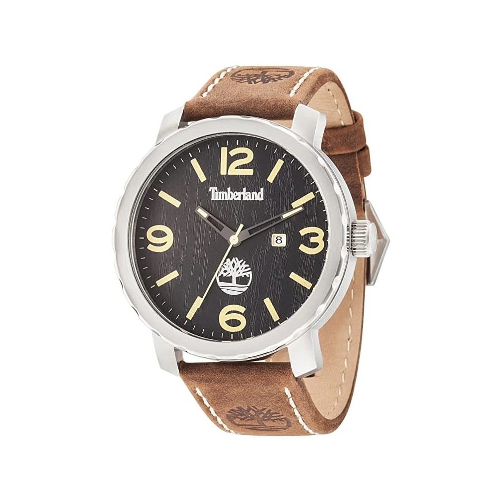 Relógio Timberland Pinkerton Para Homem Em Preto/Couro | ByteNova