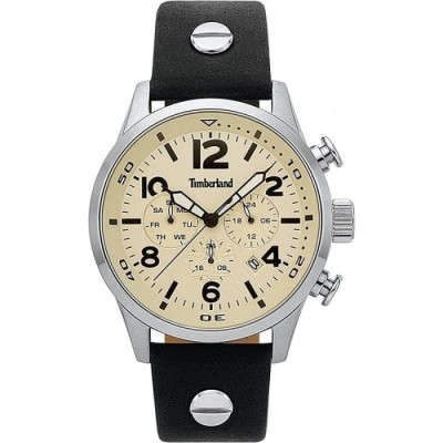 Relógio Timberland Jenness Para Homem Em Bege/Couro | ByteNova