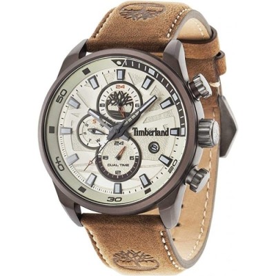 Relógio Timberland Henniker II Para Homem Em Bege/Couro | ByteNova