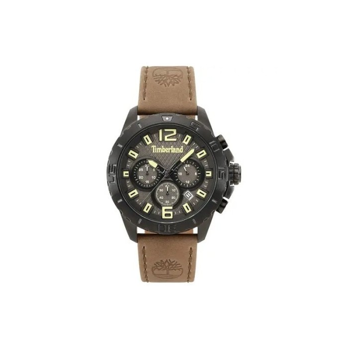 Relógio Timberland Harriston Para Homem Em Preto/Couro | ByteNova