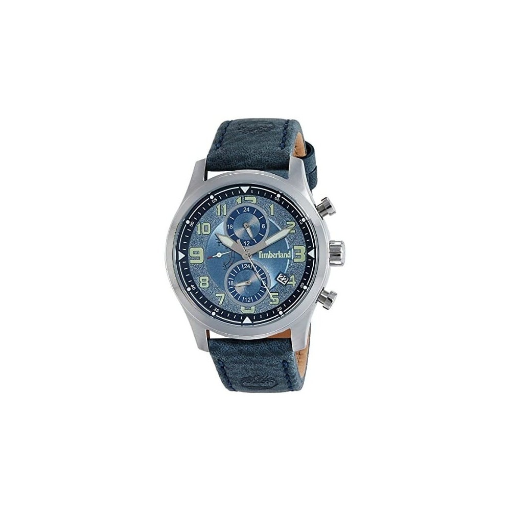Relógio Timberland Groveton Para Homem Em Azul/Couro | ByteNova