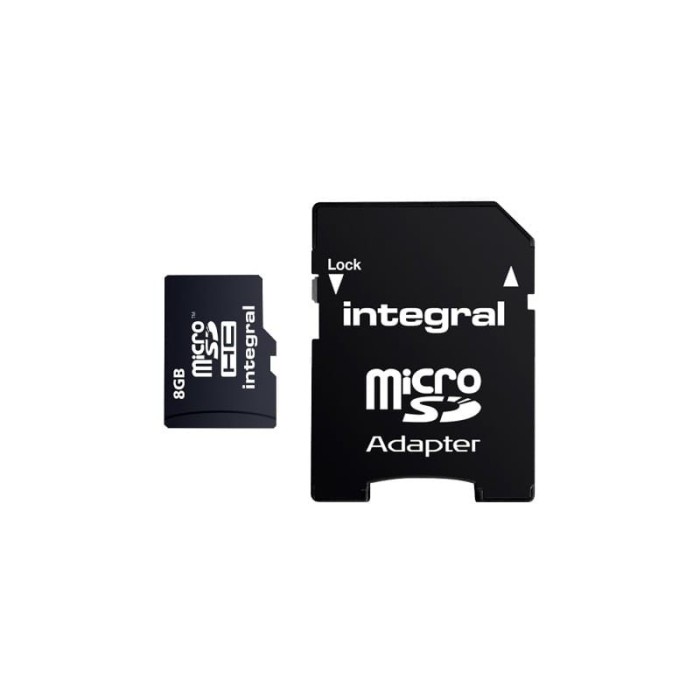 Cartão De Memória Micro SDHC 08GB + Adaptador SD INTEGRAL | ByteNova