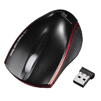 Rato Pequeno Laser USB Sem Fio Encarnado HAMA | ByteNova