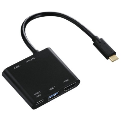 Docking Station USB-C 4em1 3XUSB HDMI com Adaptador 1,0m | ByteNova