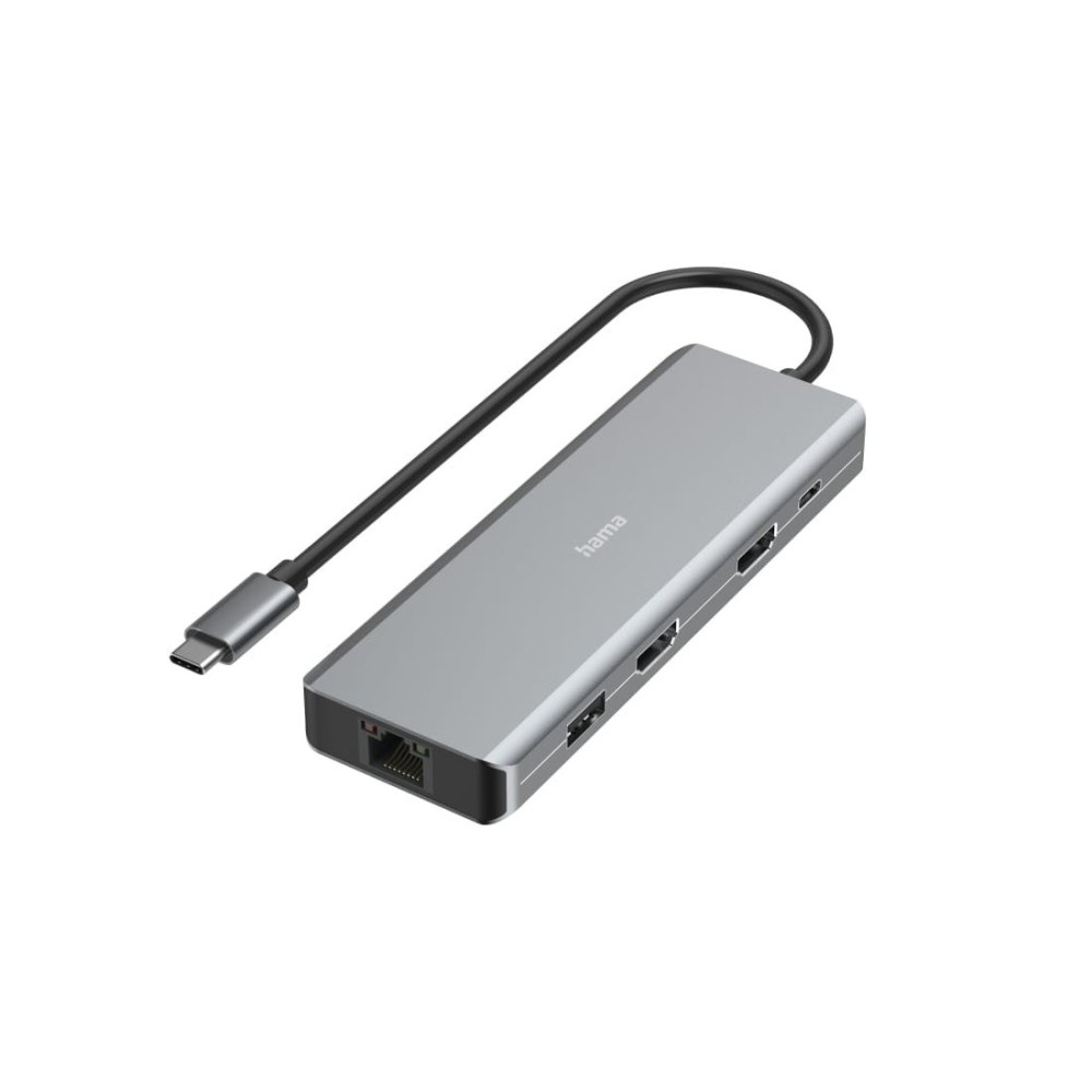 Docking Station USB-C 2em1, HDMI USB-a USB-C Lan Hama | ByteNova