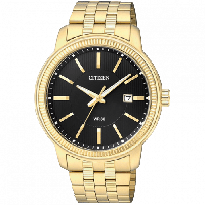 Relógio Citizen WR50 Para Homem Em Preto/Dourado | ByteNova