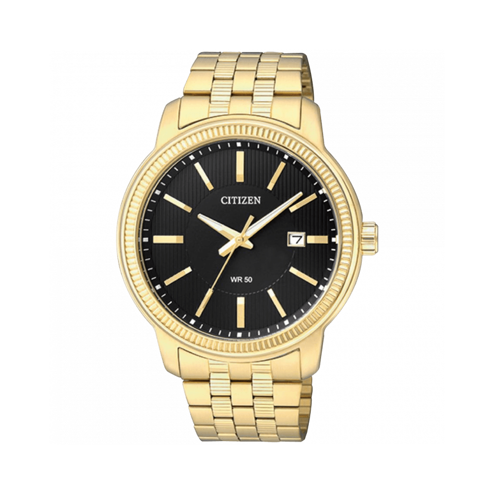 Relógio Citizen WR50 Para Homem Em Preto/Dourado | ByteNova