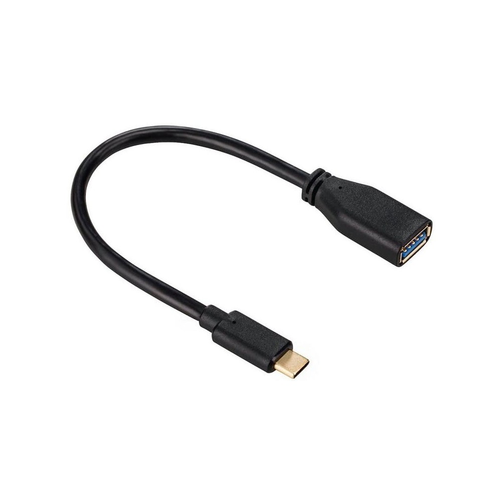 Cabo Conversor USB Com Tomada USB 3.0-A 5Gbits/s 15cm HAMA | ByteNova