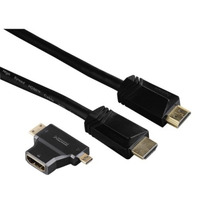 Cabo Adaptador HDMI A P/HDMI C Mini & D Micro 1,5m Plaquê | ByteNova