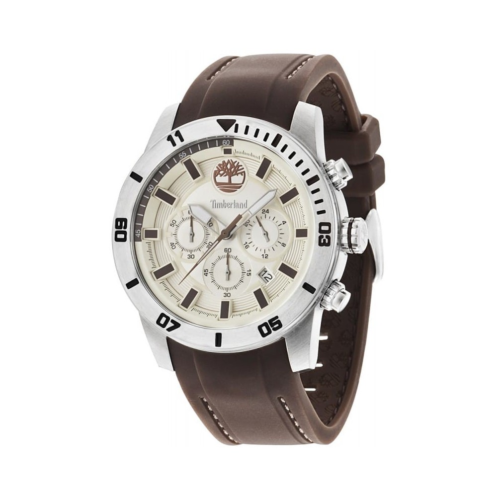 Relógio Timberland Alden Para Homem Em Bege/Silicone | ByteNova
