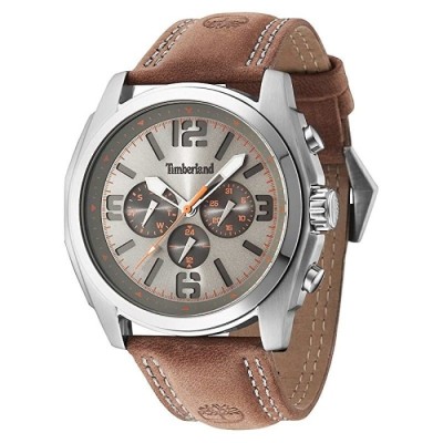 Relógio Timberland Ashbrook Para Homem Em Cinza/Couro | ByteNova
