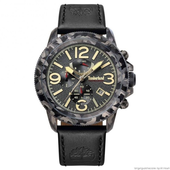 Relógio Timberland Ashbrook Para Homem Em Preto/Couro | ByteNova