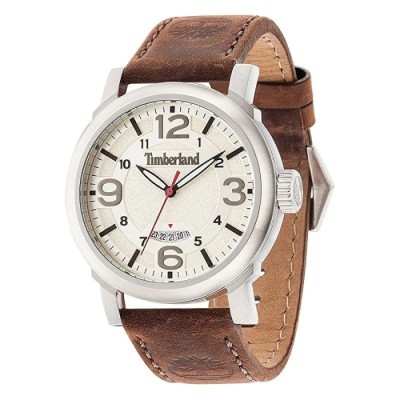 Relógio Timberland Berkshire Para Homem Em Bege/Couro | ByteNova