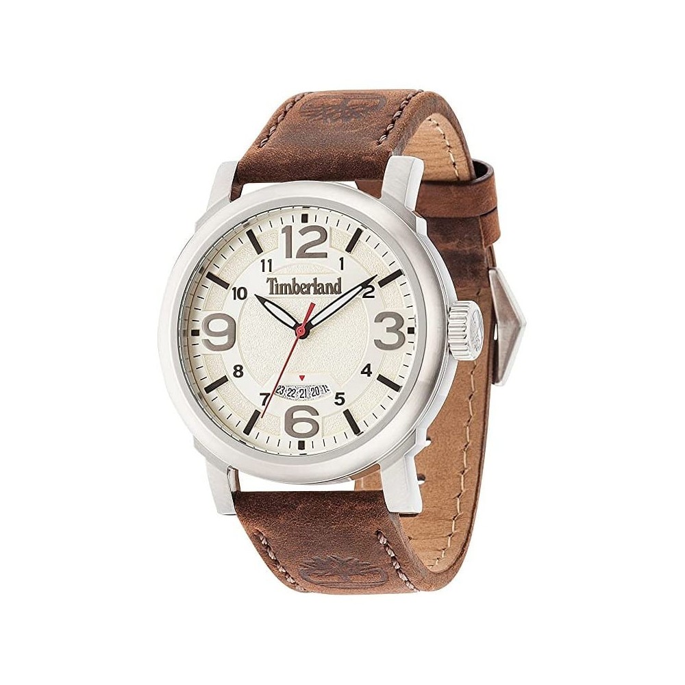 Relógio Timberland Berkshire Para Homem Em Bege/Couro | ByteNova