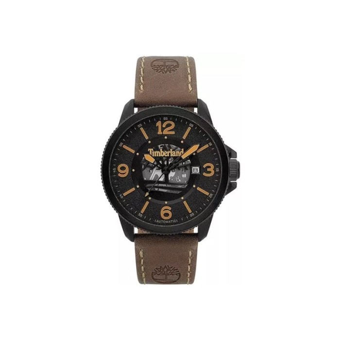 Relógio Timberland Biddeford Para Homem Em Preto/Couro | ByteNova