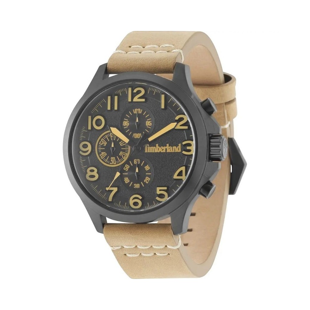 Relógio Timberland Brenton Para Homem Em Preto/Couro | ByteNova