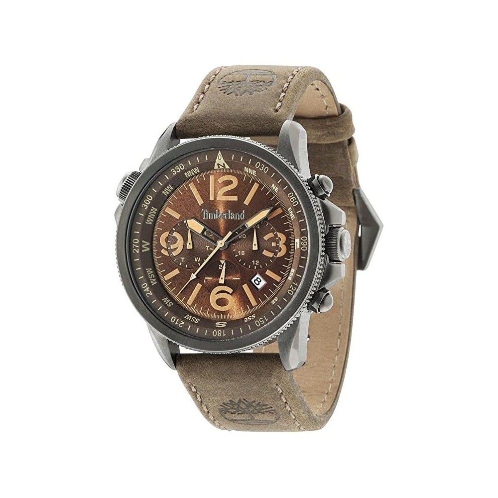 Relógio Timberland Campton Para Homem Em Castanho/Couro | ByteNova