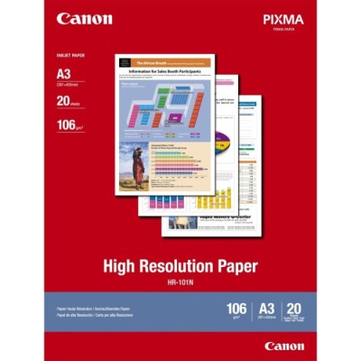Papel de Alta Resolução Canon HR-101N A3 – 20 Folhas | ByteNova