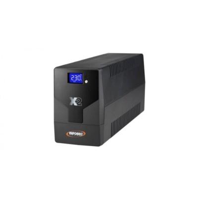 UPS X2 LCD Touch 2000VA/1200W Schuko 2x12V/7AH Infosec | ByteNova