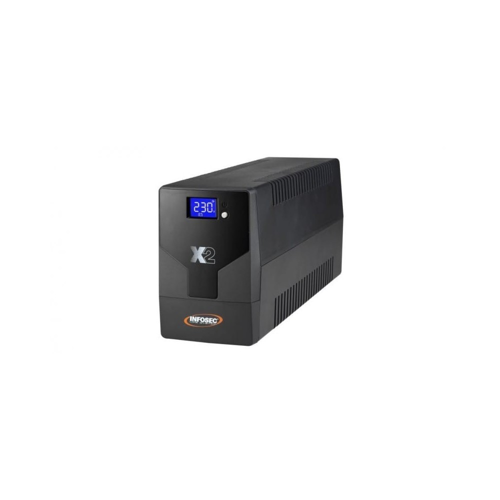 UPS X2 LCD Touch 2000VA/1200W Schuko 2x12V/7AH Infosec | ByteNova
