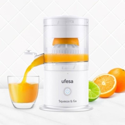 Espremedor Citrinos Squeeze & Go White UFESA | ByteNova