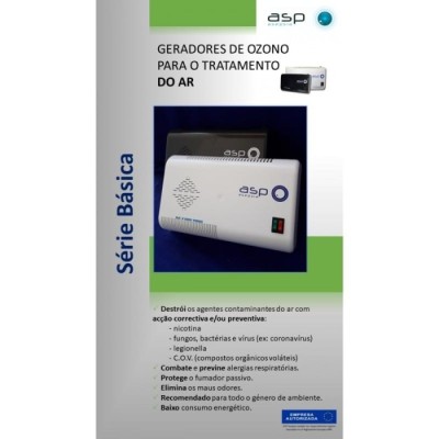 Gerador de Ozono Série Básica Asp Asepsia 20000T Adozono | ByteNova