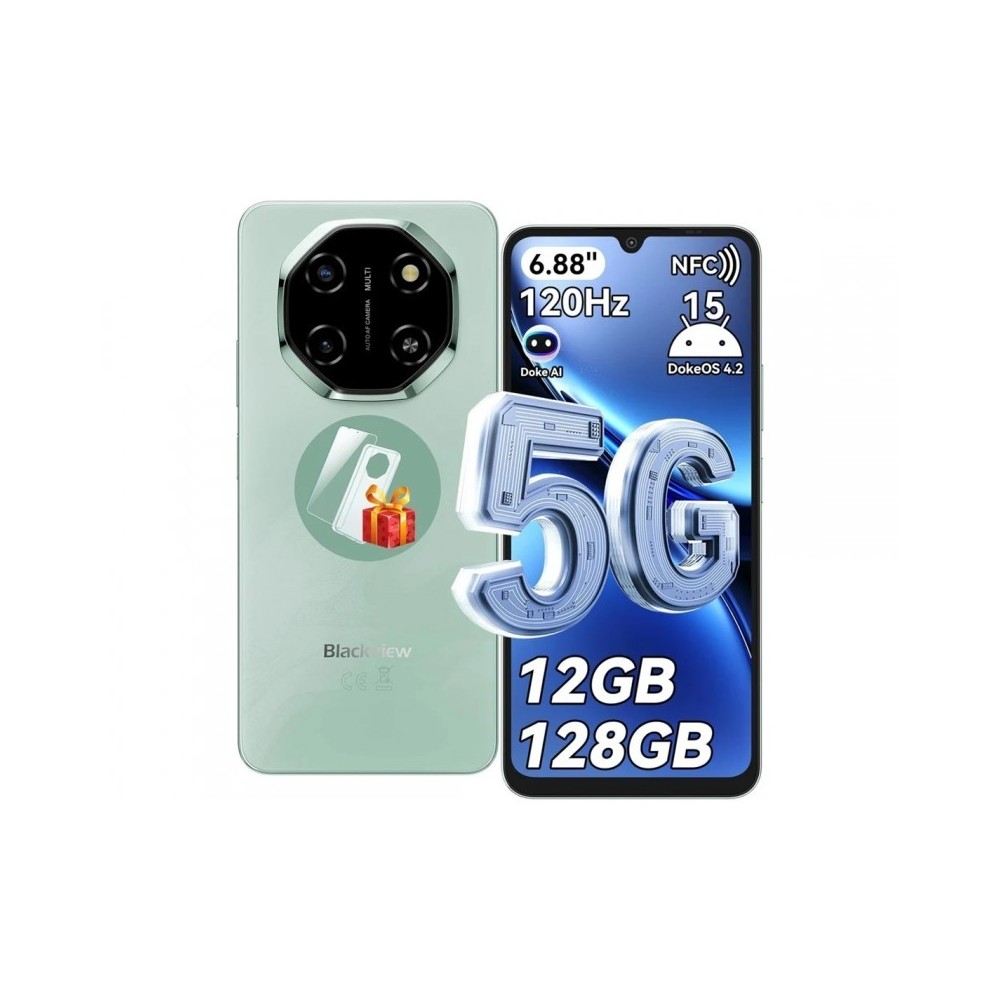 Smartphone Blackview Shark 6 5G 4GB+128GB Verde | ByteNova